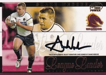 2005 Select Power - Signature Cards #LLS3 Shane Webcke Front